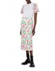 Moschino Sanderson Flower Midi H-Line Skirt