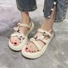 Gentle butterfly sandals women's summer new with skirt sandals fashion beach shoes