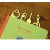 1/3 Stück Sets Kreatives Metall Musik Lesezeichen Exquisite Winterblume Musikinstrumente Schulbedarf Business Klavier Buchhalter