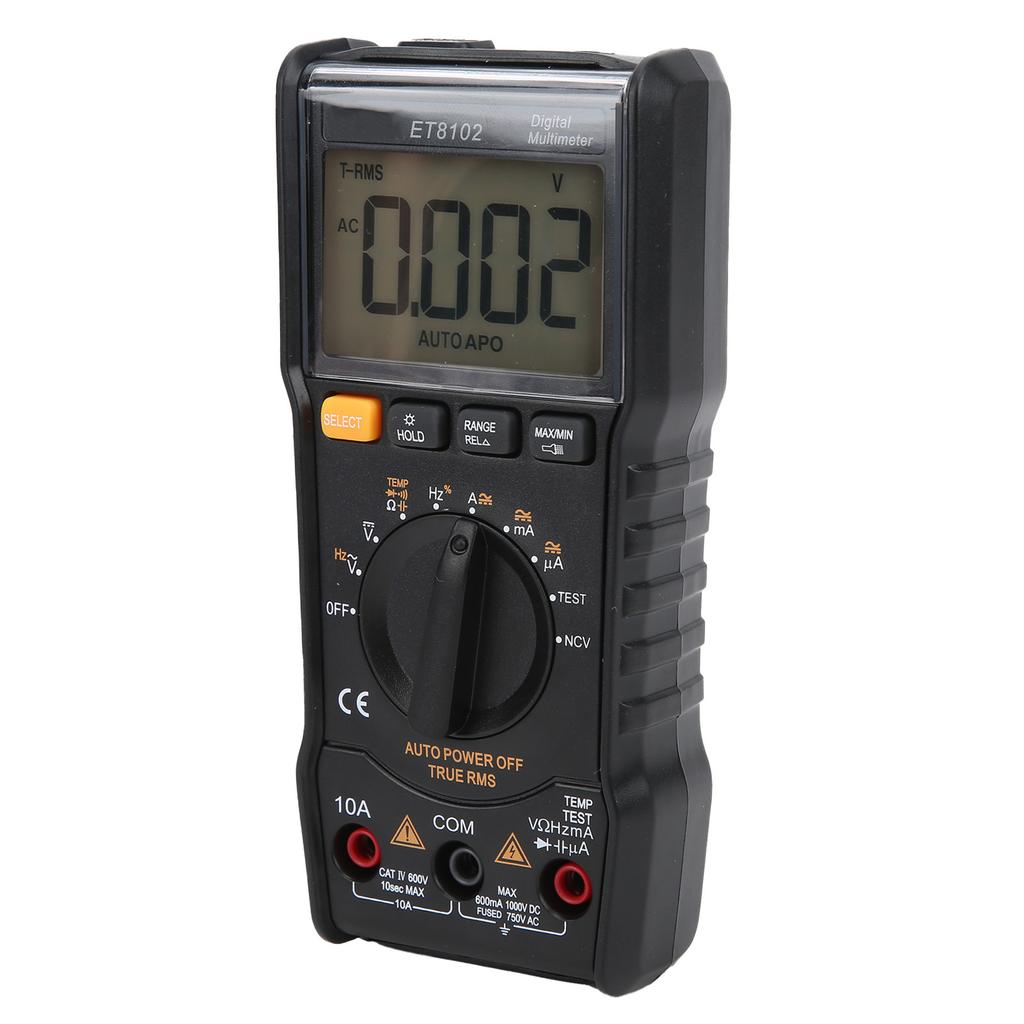ET8102 Digital Automatic Range Multimeter MultiFunction Voltage Meter Current Tester