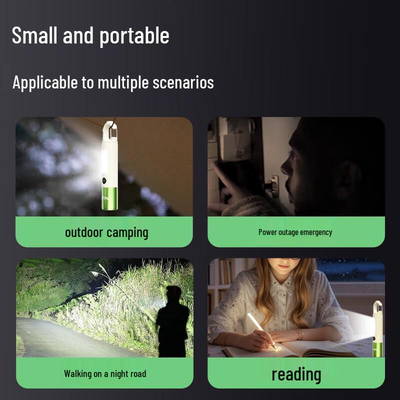 AUX Portable Eye-Care LED Reading Flashlight