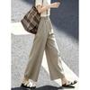 Women's Loose Wide-Leg Cropped Pants