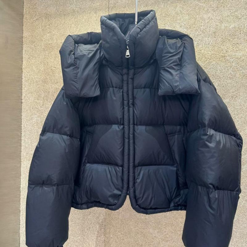 Luźny stójkowy kołnierz z kapturem bawełniana odzież damska krótka zimowa nowa pogrubiona ciepła kurtka typu 'chleb'