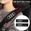 2PCS Car Suede Seatbelt Shoulder Pad Driving Seat Belt Vehicle Pad Cover For A10 A4 B6 B8 B7 B9 B5 A6 A3 A8 Q3 Q5 Q7 Q8 TT TTS10a