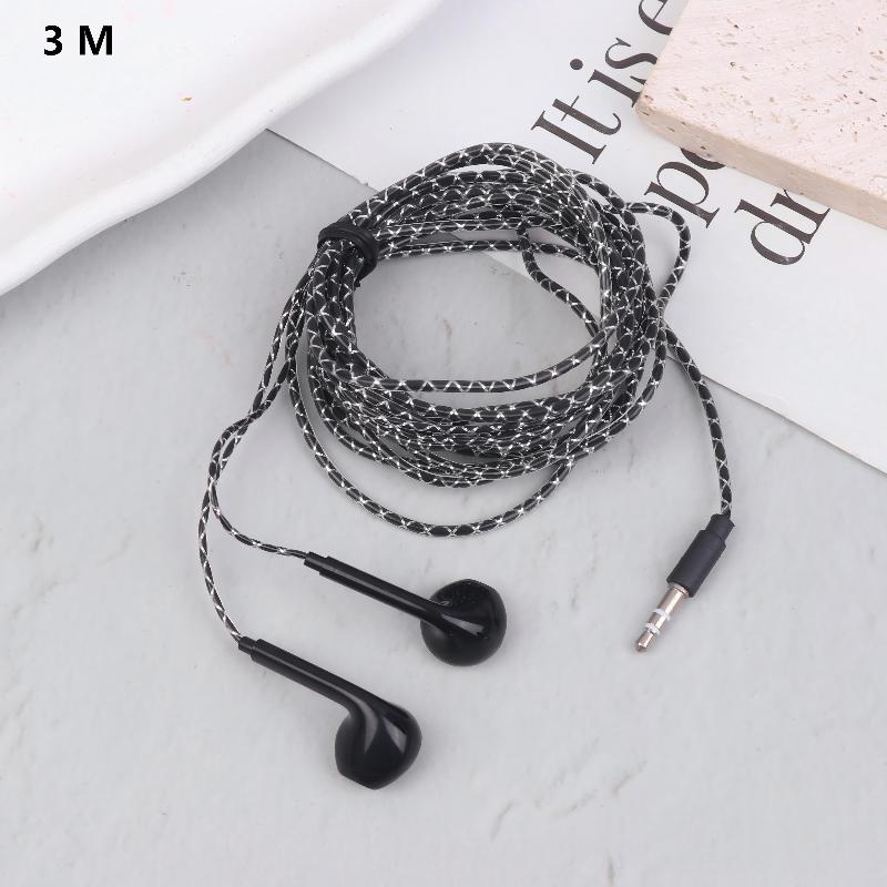 2M/3M Cable Length Wired Earphones In Ear Monitor Music Game Earbuds Headphone 3.5Mm Heavy Bass Headset