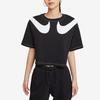 (WMNS) Nike AS W Nike Sportswear SWSH GX MOD CROP SS T Black Women's DD5591-010