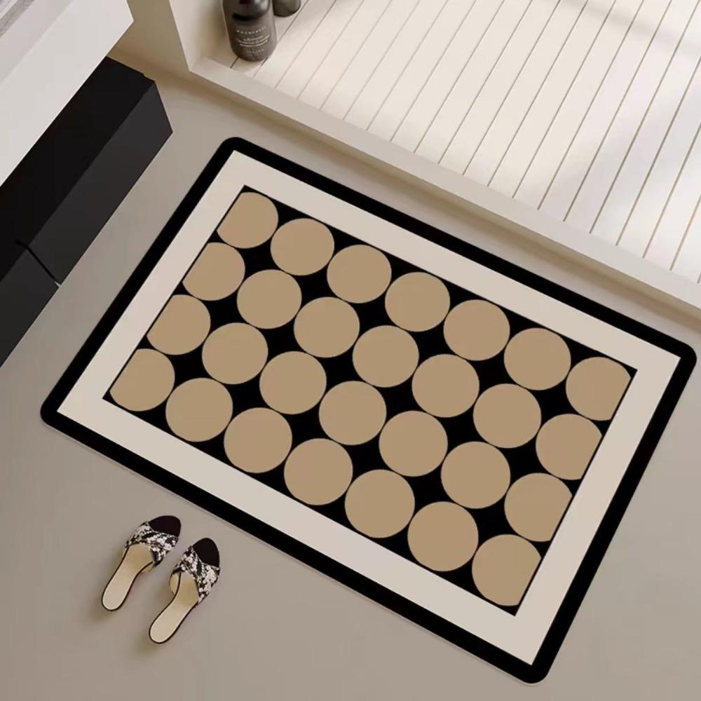 Modern Simple Bathroom Floor Mat Diatom Mud Toilet Quick Drying Door Mat Toilet Absorbent Non-slip Can Be Cut Foot Mat Suction