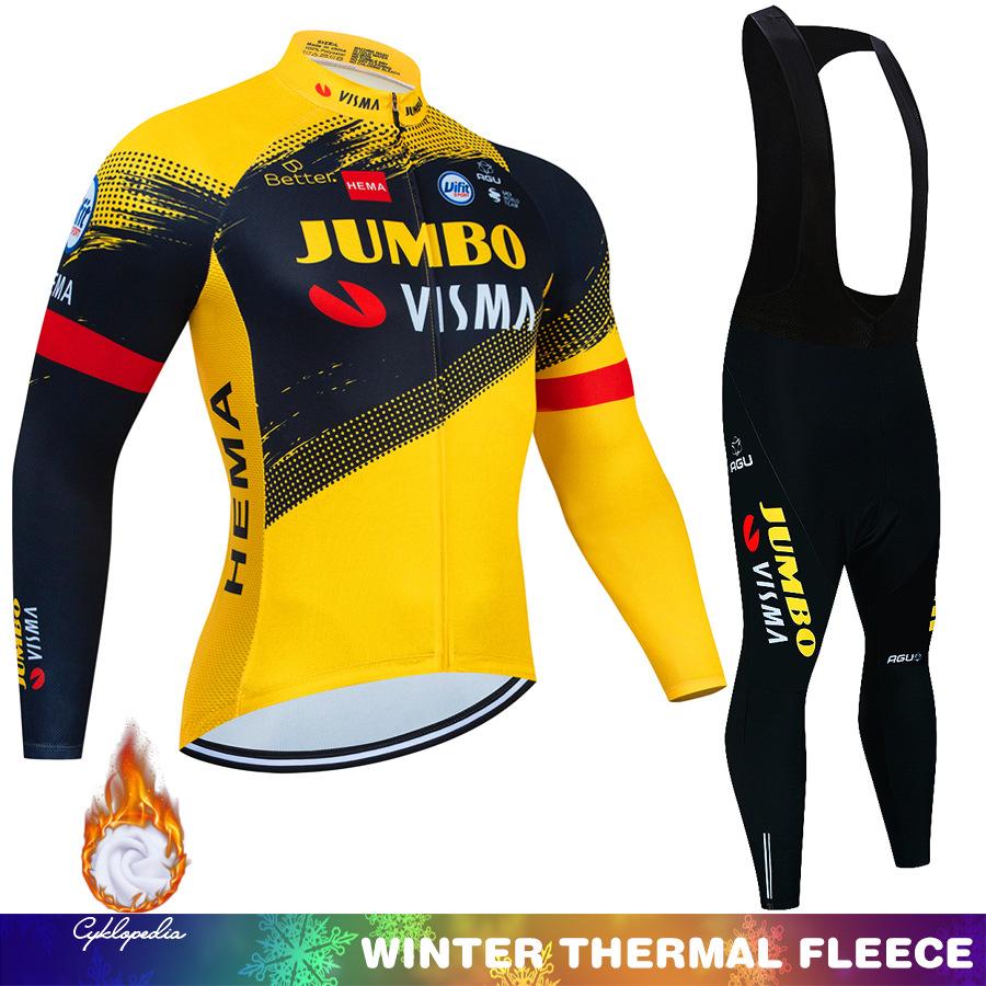 Men's and Women's Fleece Cycling Clothes Strap Set Road Mountain Bike Bicycle Thermal Cycling Shirt 2026 Winter Fleece Thermal Cycling Clothes Set