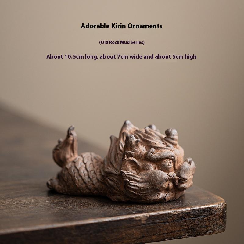 

Kirin Ornament Chinese Tea Table Tea Pet Kung Fu Accessories Can Raise Tea Play Home Art Decoration