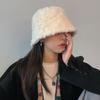 Niche Plush Fisherman Hat for Women In Autumn and Winter Fashionable Warm Ear Protection Bucket Hat