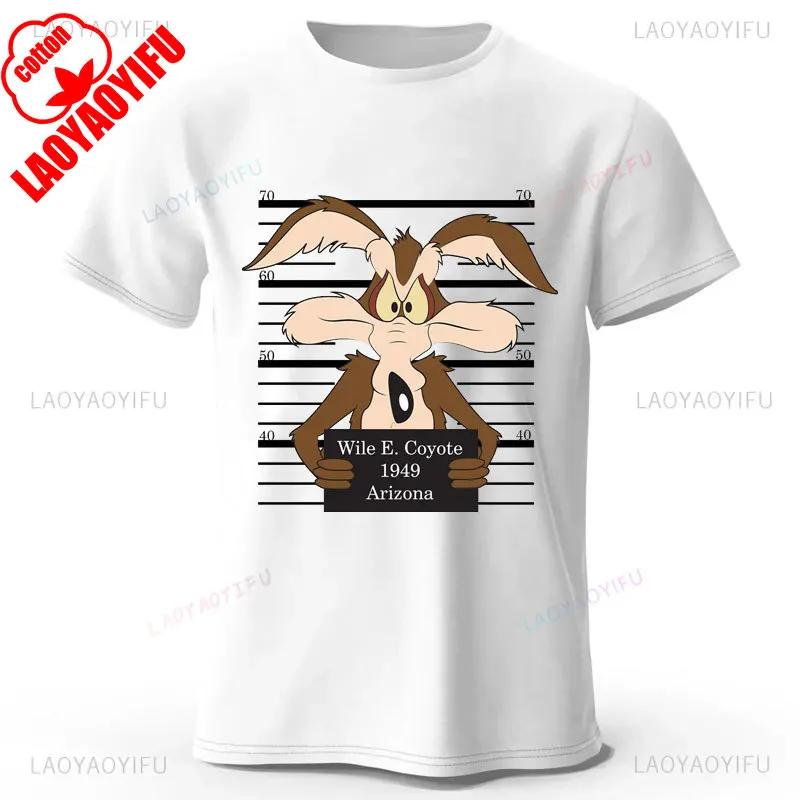 

Мультяшні футболки Wile E Coyote Довіряй мені, я інженер Принт Модний Бавовняний Y2k Класична Смішна Чоловіча Футболка Літня Camisetas 4XL