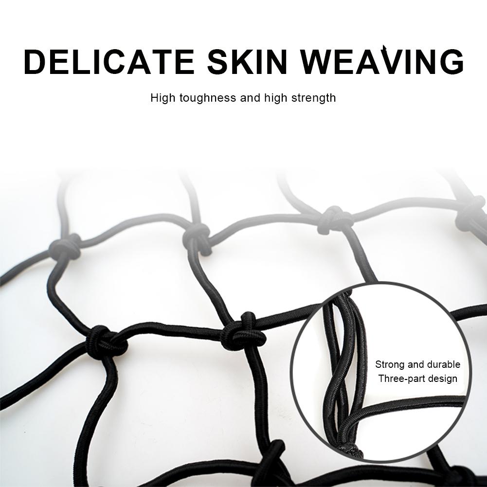 Elasticated Bungee Cargo Luggage Package Net With 6 Hooks For Rear Bicycle Bag Basket Scooters Motorcycle Helmet Cargo Net New