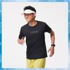 Li Ning Running Series Letter Round Neck Comfortable Breathable Versatile Short Sleeve T-Shirt Men Tops Black ATSV095-1