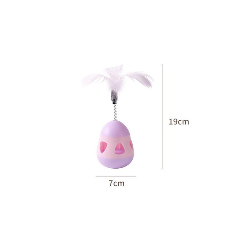 Neues Katzenspielzeug Tumbler Federn auslaufende Spielzeuge Spielzeuge necken Katze Stöcke und Katzen sind selbsterregend und lindern Langeweile.