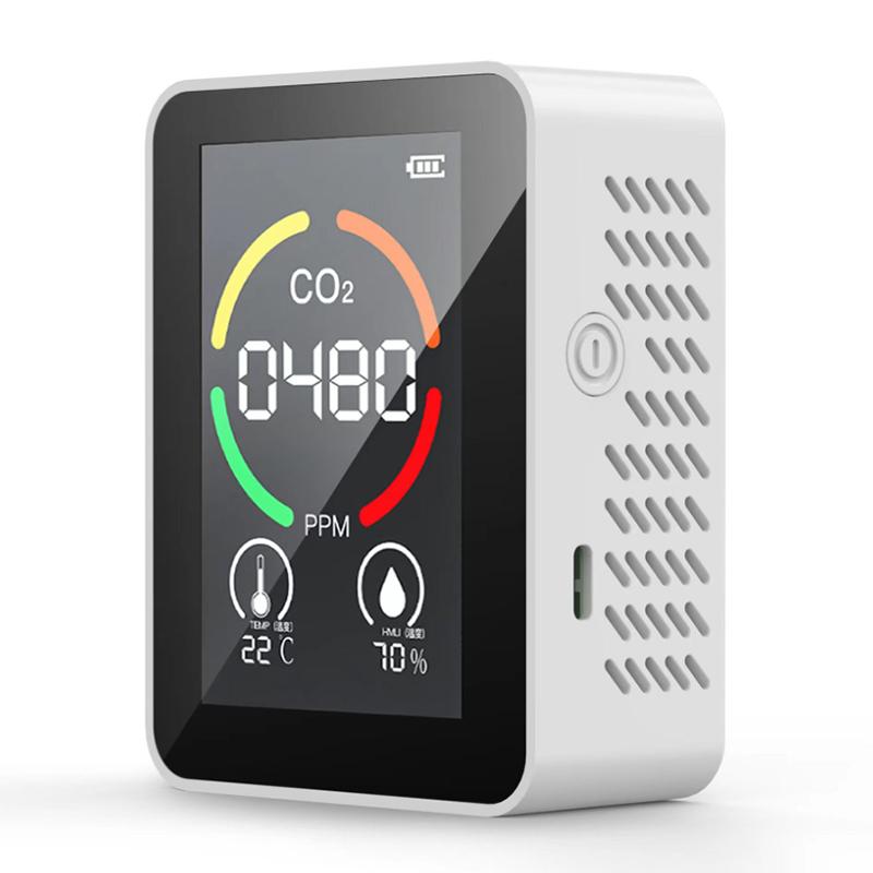 Quality Detector Co2 Detector Quality Monitor Tvoc Tester Usb Charging Thermometer Hygrometer For Home Home Co2 Detector