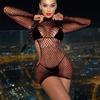 Sexy Fishnet Bodystockings Women Erotic Lingerie Fishnet Bodysuit Outfits Lace Underwear Erotic Mesh Stockings Porn Set Costumes