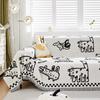 Cartoon Sofa Cover Cloth,  Chenille Sofa Towel, Anti Cat Scratch All Inclusive Sofa Towel Couch Covers for Sofas Cute Sofa Cover