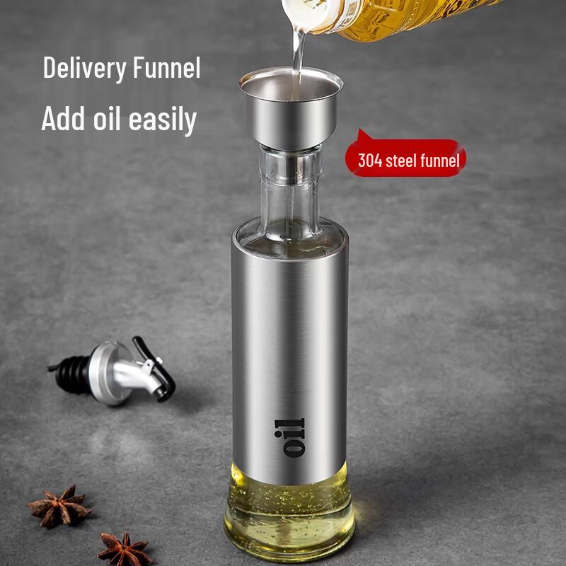 Meichu 11-Piece Stainless Steel & Glass Seasoning Set