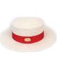 White Red Line Panama Hat