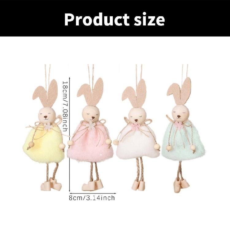 Handmade Plush Rabbits Hanging Ornament Party Centerpieces For Home Party Decoration Spring Fall Festival Celebration