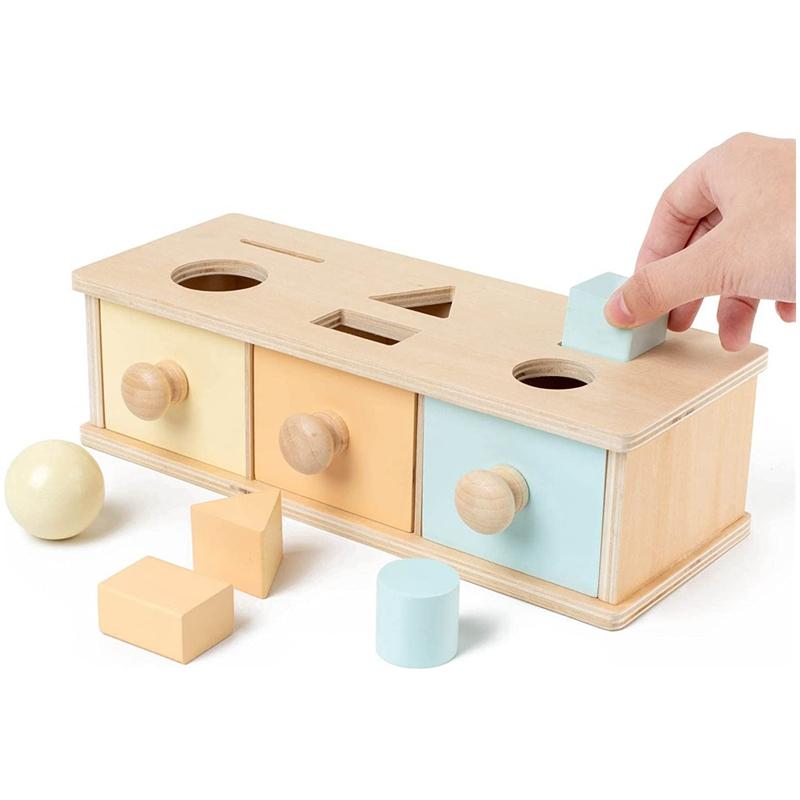 Montessori Wooden Multi-function Box Game Learning Early Education Preschool Training Teaching Kids Aids Baby Toys