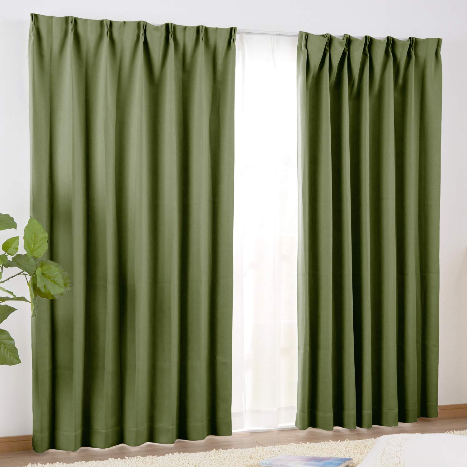 

Комплект штор Seafield Grade 1 Blackout Thermal and Soundproof 100 x 190 Мох, 2, см, Зеленый, HZ-1k-br-N