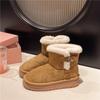 2025 new winter women's thick-soled velvet thickened versatile casual versatile warm fashion temperament Korean snow boots