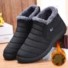 Waterproof Winter Boots for Men New Plush Snow Boots Women Ankle Boots Warm Black Couple Cotton Couples Platform Shoes
