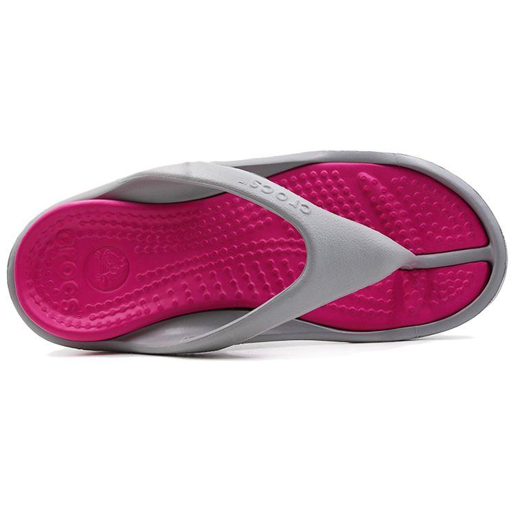 Crocs Athens Casual Flip Flops Unisex Footwear Gray Pink 10024-0FS