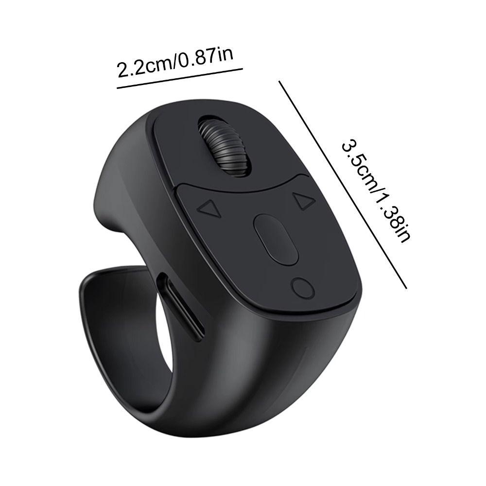 Wireless Bluetooth Page Turner Mini Automatic Page Ring Remote Control for iPhone for Android for iPad for Kindle Controller