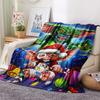 1pz Coperta in Flanella con Stampa Gizmo Gremlins, Alta Qualità per Tutte le Stagioni, Decorazione per la Casa, Calore e Comfort, Perfetta per Regali di Natale