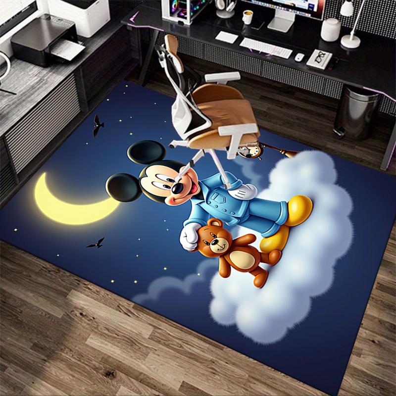 1pc. Mickey Mouse & Teddy Bear Cloud Rug - Home Decor, Office Carpet, Chair Cover, Outdoor Mat, Gift Ideaz041106