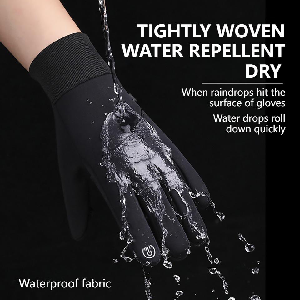 Silicone Anti Slip Warm Gloves for Men and Women Outdoor Sports Cycling Skiing Gloves Touch Screen Waterproof Hiking Gloves