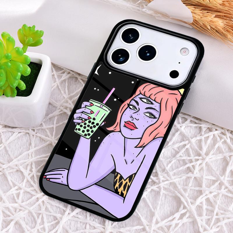 Hippie Grunge Art Phone Case for iPhone 17 Air 16 15 11 12 14 13 Pro Max Shockproof Cover