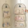 Large Capacity Storage Net, Dormitory Wardrobe, Socks Underwear Hanging Bag, Multilayer Breathable Mesh Pocket Door Storage Bags