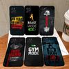 Fitness Bodybuilding Handyhülle Für iPhone 15 14 11 12 13 Mini Pro XS Max Hülle 6 7 8 Plus X XR SE 2020 Funda Schale