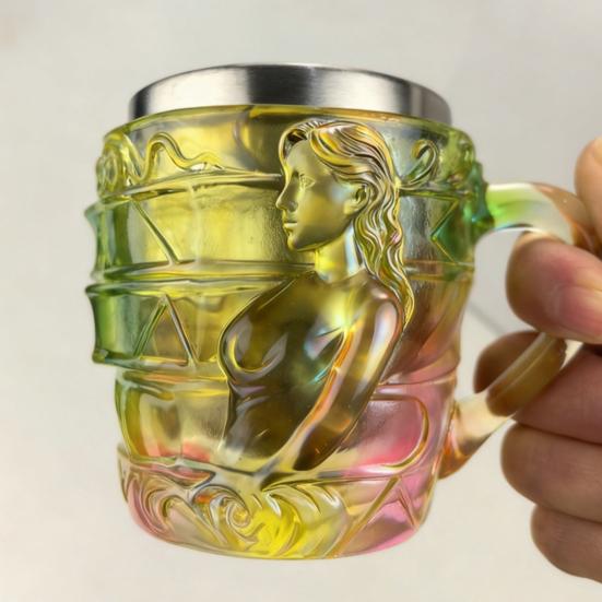 Book Mug 3D Hand-Painted Resin Coffee Mug with Stainless Steel Interior Microwave Dishwasher Safe Literary Cup Unique Gift for Book