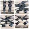 ZUOZ Trekking Pole Holder Belt Backpack Rubber String Stock Fixed