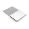 Large Heatsink [High Cost Performance] 100 X 60 X 10mm Cooling Aluminum 8-Piece Set with Thin Fins Heat Dissipation Plate Fan Sink TOKUGAWAMIKA