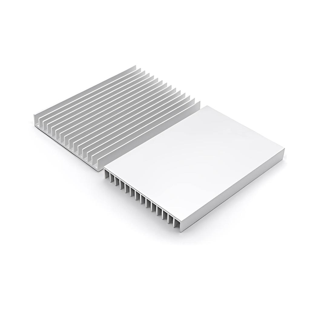 Large Heatsink [High Cost Performance] 100 X 60 X 10mm Cooling Aluminum 8-Piece Set with Thin Fins Heat Dissipation Plate Fan Sink TOKUGAWAMIKA