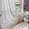 Curtains Finished Lilac Lace Hollow Cotton Printed Tassel Floating Curtains Small Windows Kitchen Balcony Blackout Curtains
