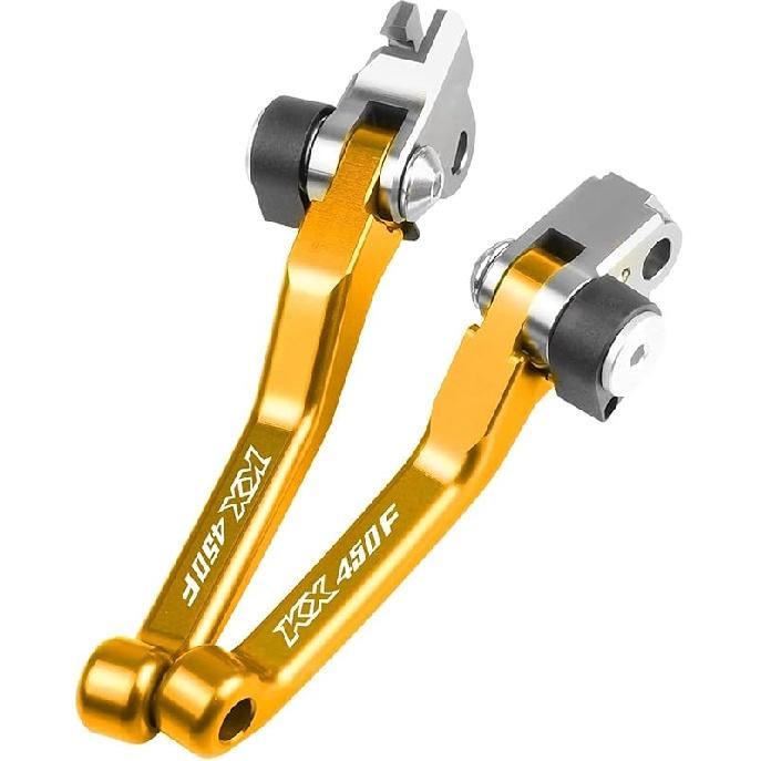 For Kawasaki KX450F KX450 KX 450F 2006-2011 2012 Motorcycle Dirt Bike Brake Clutch Levers Motocross Pivot Lever CNC Aluminum Foldable Lever with Logo
