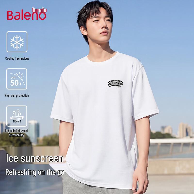 Baleno Herren Sommer Eis-Gefühl Kurzarm-T-Shirt
