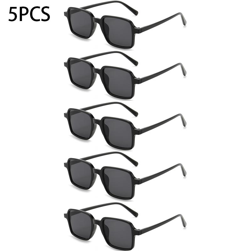 1/3/5/10PCS Luxury Rectangle Sunglasses Women Vintage Designer Square UV400 Shades Men Women Eyewear