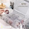 Großer Schreibtisch-Organizer mit Deckel: Transparente Acryl-Staubschutzbox für Anime-Merchandise & Familienmedizin