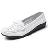 2026 Neue flache Schuhe Unifarbene Mode Leder Damen Flats Runde Spitze Frühling und Herbst Bequeme Arztschuh zapatillas de mujer