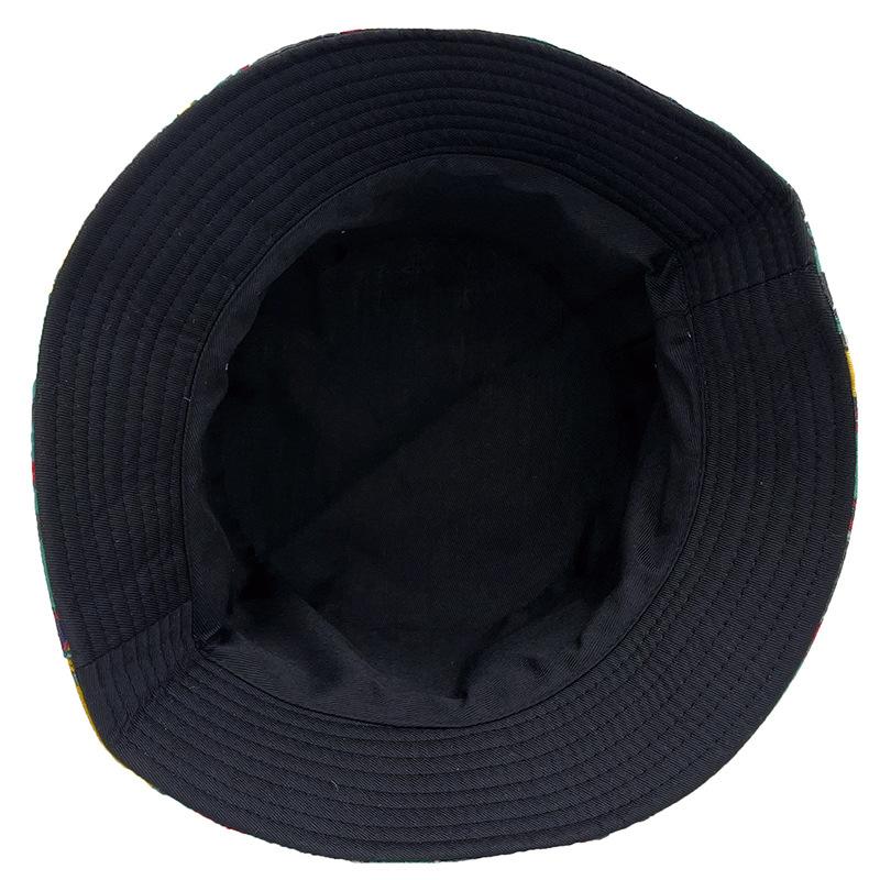 Flamingo Print Double-Sided Bucket Hat Men'S And Women'S Fashion Versatile Spring And Summer Sunshade Hat