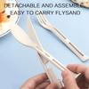 3-piece Portable Cutlery Set with Detachable Wheat Straw, Suitable for Travel, Picnics, Camping.