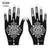 Nuovo Stencil Tatuaggio Henna Moda Tatuaggi Temporanei Mano Kit Pittura Body Art DIY Adesivo Modello Matrimonio Indiano Strumenti Kit Pittura