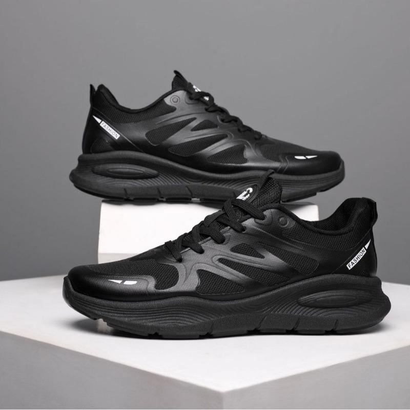 

Новая дышащая повседневная спортивная обувь, противоскользящая, амортизирующая, износостойкая и легкая обувь для бега 44 чёрный